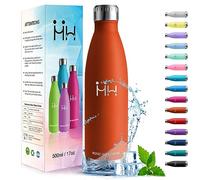 HoneyHolly Borraccia Termica Doppia Parete, Bottiglia Acqua in Acciaio Inox - 500ML - Senza BPA, Antigoccia, per Palestra, Scuola, Sport, Ufficio