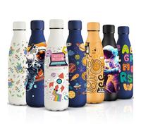 HoneyHolly Borraccia Termica, Senza BPA, Borraccia Bambini, 500ML Acciaio Inossidabile 18/8, Bottiglia Termica A Prova di Perdite, Borraccia Acciaio Inox per Scuola, Ufficio e Attività All'aperto