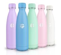 HoneyHolly Borraccia Termica, Senza BPA, Borraccia Bambini, 500ML Acciaio Inossidabile 18/8, Bottiglia Termica A Prova di Perdite, Borraccia Acciaio Inox per Scuola, Ufficio e Attività All'aperto