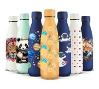 HoneyHolly Borraccia Termica, Senza BPA, Borraccia Bambini, 500ML Acciaio Inossidabile 18/8, Bottiglia Termica A Prova di Perdite, Borraccia Acciaio Inox per Scuola, Ufficio e Attività All'aperto