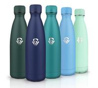 HoneyHolly Borraccia Termica, Senza BPA, Borraccia Bambini, 500ML Acciaio Inossidabile 18/8, Bottiglia Termica A Prova di Perdite, Borraccia Acciaio Inox per Scuola, Ufficio e Attività All'aperto