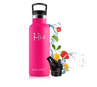HoneyHolly Bottiglia d'Acqua in Acciaio Inox 750ml, Isolamento Sottovuoto a Doppia, Bottiglia per Acqua Senza Bpa, Borraccia Sportiva per Bambino, Scuola, Palestra, Sport