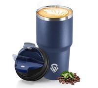 HoneyHolly Termos Caffè 600 ML, Tazza termica Riutilizzabili Prova di Perdite, Bicchiere Termico, Acciaio Inox 304, Travel Mug per Caffè Caldo e Freddo, Latte e Tè