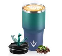 HoneyHolly Termos Caffè 600 ML, Tazza termica Riutilizzabili Prova di Perdite, Bicchiere Termico, Acciaio Inox 304, Travel Mug per Caffè Caldo e Freddo, Latte e Tè