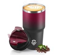 HoneyHolly Termos Caffè 600 ML, Tazza termica Riutilizzabili Prova di Perdite, Bicchiere Termico, Acciaio Inox 304, Travel Mug per Caffè Caldo e Freddo, Latte e Tè
