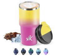 HoneyHolly Termos Caffè 600 ML, Tazza termica Riutilizzabili Prova di Perdite, Bicchiere Termico, Acciaio Inox 304, Travel Mug per Caffè Caldo e Freddo, Latte e Tè