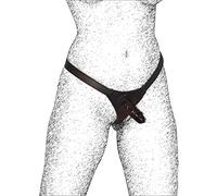Honeylust - Dildo strap-on bloccabile per principianti con plug anale - Pene in silicone bondage su strap-on - Pene strap-on fetish per principianti del pegging - Sex toy