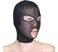 Honeylust Maschera Viso a Rete trasparente - BDSM Feticismo Bondage | Trasparente & elastica - maschera fetish per Dom/Sub, cosplay, feste & ballo in maschera - unisex