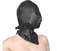 Honeylust - Morbida maschera da boia in similpelle BDSM - Maschera isolante con collare - Cappuccio erotico fetish bondage