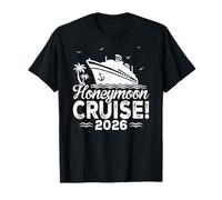 Honeymoon Cruise for Matching Couples 2026 Just Married Maglietta