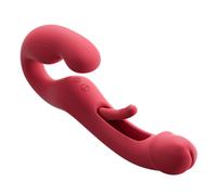 HoneyPlayBox Harmony Duo App-Controlled Strapless Strap-on Red