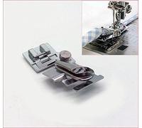 Honeysew, piedino per fettuccia a sbieco HM 9907 (5011 19), in metallo, snap-on, per bordo nastri piegati, per Brother/Singer/Janome
