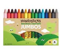 Honeysticks Pastelli a Cera d'Api 100% Pura - Pastelli Jumbo per Bambini