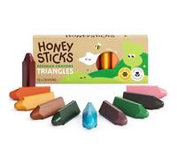 Honeysticks Pastelli a Cera d'Api - Triangolari per Bambini, Presa Facile