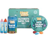Honeysticks Set Divertente per il Bagno - Pastelli da Bagno Non Tossici (7) | e Tavolette Colorate (36) per Divertimento Creativo Nella Vasca, Ottimo Regalo per Bambini
