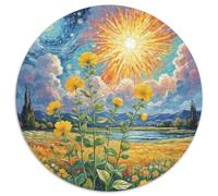 Honeysuckle Flower 1000 Pezzis Puzzle Rotondo Per Adulti Animali Di Tutto Il Mondo Per Educativo Per Adulti Difficile E Impossibile Idea Regalo Per Lei O Lui 1000pcs (67.5x67.5cm)