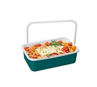 HoneyWare Color Line - Contenitore salvafreschezza con coperchio, smaltato, M, 0,74 l, resistente al calore fino a 400 °C, adatto per tutti i piani cottura, forno e barbecue, contenitore con coperchio