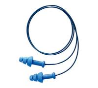 Honeywell 1012522 Howard Leight SmartFit Tappi auricolari con cavo riutilizzabili rilevabili, blu, a forma di flangia, adatti per l'industria alimentare, SNR 30 dB (confezione da 50 paia)