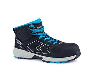 Honeywell Agile Runner Mid Blue Scarpe di Sicurezza Industriale S3 SRC ESD con Fodera in Mesh 3D, Puntale in Fibra di Vetro, Suola in Gomma, Indicatori di Usura, Taglia 40, 6250125-40