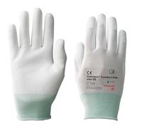 Honeywell Guanti meccanici KCL Camapur® Comfort 616+, guanti traspiranti lavabili, bianchi, in poliuretano e poliammide, taglia 08, 061608941E (BORSA con 10 paia)