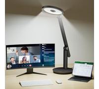 Honeywell H6 Lampada Da Scrivania LED, Lampada Da Lettura Dimmerabile, Nero