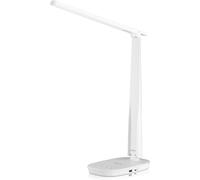 Honeywell HWT-H2 Lampada da Scrivania LED, Luce a Spettro Completo CRI94, Lampada da Tavolo Dimmerabile con Porte USB-A e USB-C, Controllo Touch,Lampada Pieghevole per Ufficio, Lettura e Studio,Bianca
