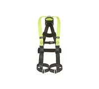 Honeywell Imbracatura integrale Miller H500 Industrial Standard IS1 con fibbie per gambe accoppiate, fibbie pettorali con clip automatica, peso 140 kg, verde, misura 3, 1036091
