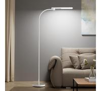 Honeywell Lampada da Terra LED,F4 Sunturalux™ Luci Super Luminose con Design Moderno Colli d'Oca per Illuminazione Accogliente,Lampada Regolabile per Lettura e Studio Soggiorno Camera Ufficio (Bianco)