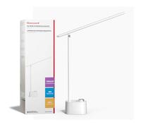 Honeywell LED Desk Lamp - H01 Pro Sunturalux™ Luce da scrivania pieghevole con porta di ricarica USB C, 3 modalità di colore lampada da tavolo dimmerabile per la lettura in ufficio (bianco)