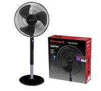 Honeywell QuietSet avanzato Ventilatore a Stelo oscillante, 5 impostazioni di velocità, Timer, Oscillazione a 70°, Altezza Regolabile, Telecomando, Facile da Usare, HSF600B