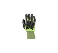Honeywell Rig Dog Light NBR 233224N - Guanti antitaglio lavorati a maglia con rivestimento in schiuma di nitrile, livello di taglio A4, verde/nero, senza fibre di vetro, taglia 6XS, 2332524N-6 (borsa