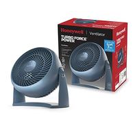 Honeywell Ventilatore ad alta potenza TurboForce - Blu (raffreddamento silenzioso, inclinazione variabile a 90°, 3 impostazioni di velocità, ventilatore da tavolo) HT900NE