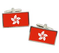 Hong Kong Bandiera Gemelli IN Cromata Cofanetto Regalo