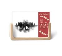 Hong Kong China Landmark Ink City Painting 2022 Calendario da scrivania Planner 12 mesi