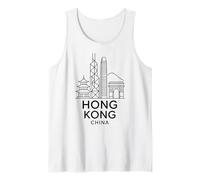 Hong Kong, Cina, Orizzonte, architettura, Città, Viaggio, edifici Canotta