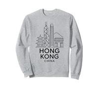 Hong Kong, Cina, Orizzonte, architettura, Città, Viaggio, edifici Felpa