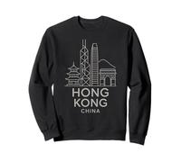 Hong Kong, Cina, Orizzonte, architettura, Città, Viaggio, edifici Felpa