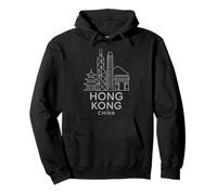 Hong Kong, Cina, Orizzonte, architettura, Città, Viaggio, edifici Felpa con Cappuccio