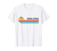 Hong Kong Paesaggio Colorato Maglietta
