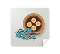 Hong Kong pesce carne Shaomai China occhiali di pulizia del pulitore dello schermo in camoscio tessuto 2PCS