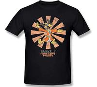 Hong Kong Phooey Retro Men's Fashion Short Sleeve T-Shirt Graphic Crewneck Tee Black L