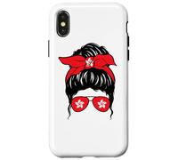 Hong Kong Ragazza Hong Kong Bandiera Orgoglioso Hong Kong Donna Custodia per iPhone X/XS