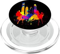 Hong Kong Skyline Cina Colori Buddha Amore Hong Kong PopSockets PopGrip per MagSafe