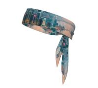 Hong Kong Sport Cravatte Unisex Tie Tie Back Allenamento Fascia per capelli Fasce per il sudore per Tennis Ninja Running