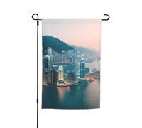 Hong Kong Stampa Holiday Garden Bandiere 30,5 x 45,7 cm Tutte le Stagioni Bandiera Outdoor Yard Decor Per Patios