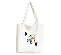 Hong Kong Udon Noodles China Handbag Craft Poker Spade Borsa lavabile, Multicolore, Taglia unica