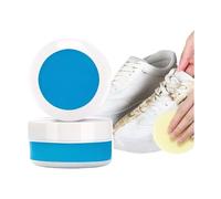 HONGBA Crema detergente for scarpe bianca, crema for macchie di da ginnastica senza acqua e risciacquo, con spugna, sbiancante for multiuso portatile, 2 confezioni