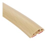 HONGBA D30 Copricavo da pavimento da 3,3 piedi, Copricavo da pavimento in PVC, Copricavo for prolunghe, Protegge i cavi e previene gli inciampi dei cavi, Larghezza foro: 0,39", Bianco
