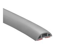 HONGBA D30 Copricavo da pavimento da 3,3 piedi, Copricavo da pavimento in PVC, Copricavo for prolunghe, Protegge i cavi e previene gli inciampi dei cavi, Larghezza foro: 0,39", Bianco
