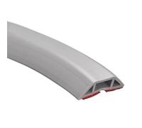 HONGBA D40 Copricavo da pavimento da 3,3 piedi, Copricavo da pavimento in PVC, Copricavo for prolunghe, Protegge i cavi e previene gli inciampi dei cavi, Larghezza foro: 0,55", Bianco